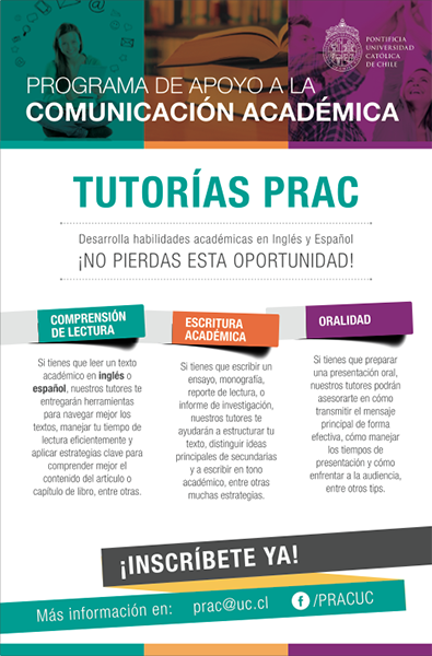 Afiche Programa PRAC | Pontificia Universidad Católica de Chile