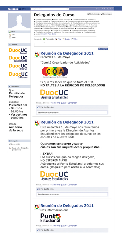 Gigantografía actividad estudiantil | DuocUC